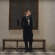Image for article titled Kristen Stewart in Repose, Alone On a Little Fashion Bench